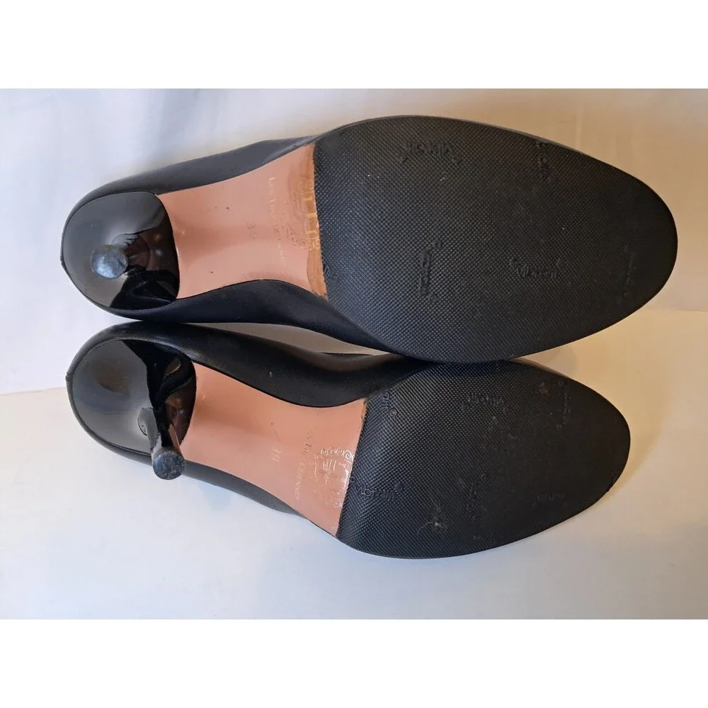 Les Tropeziennes Massimo Palazzo Size 39 EU/8.5 US Black Leather Pumps 4